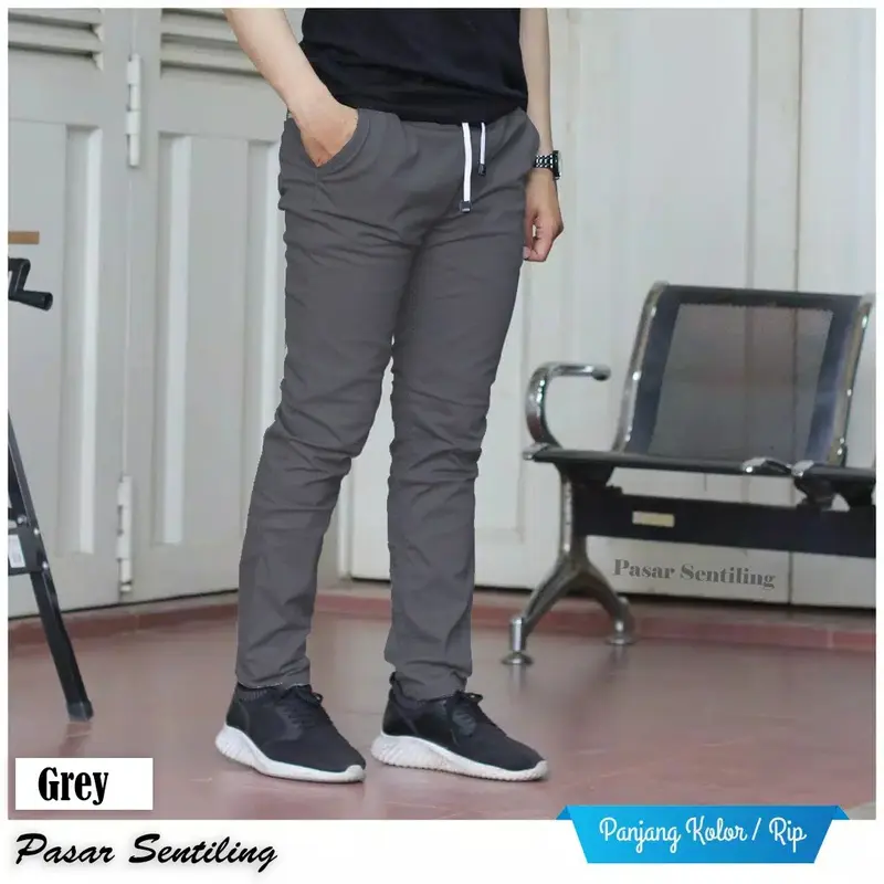 PALING MURAH 100 RIBU DAPAT 3 PCS / CELANA CHINO PANJANG PRIA / CELANA PANJANG PRIA TERBARU / CELANA COWO / CELANA DISTRO PREMIUM Formal Katun Slimfit Dewasa 1