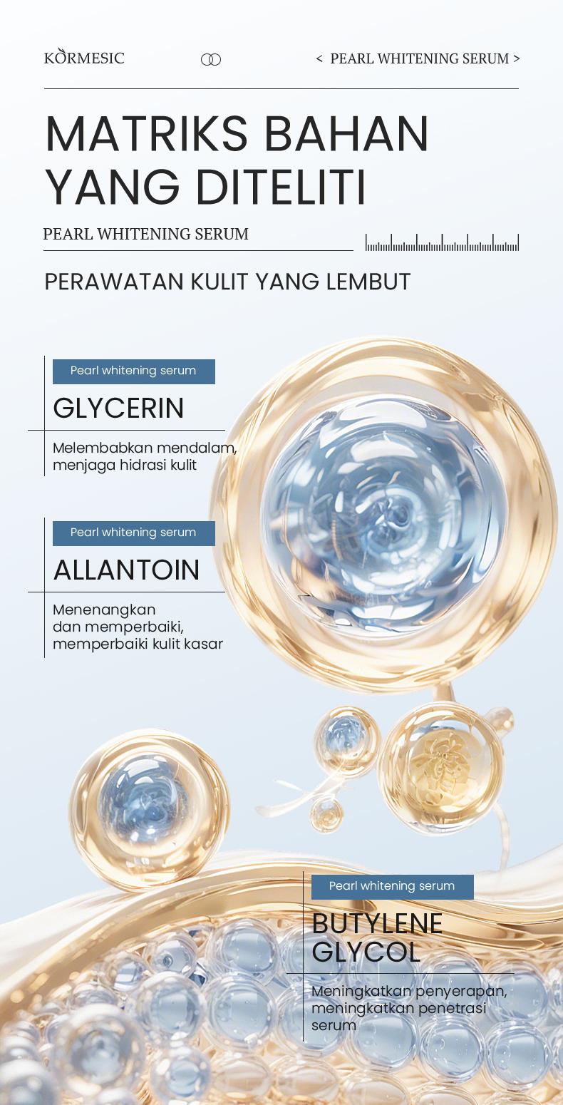 KORMESIC Serum Pearl Gold Brightening 40ml  Mengurangi Garis Anti
