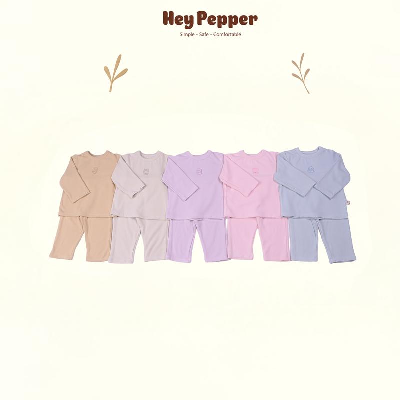 B07-Bộ Quần Áo Dài Tay Thu Đông In Hình Ngộ Nghĩnh Đáng Yêu Cho Bé Pastel Thanh Lịch