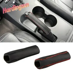 Luxury Cover Kulit Auto handbrake cover Protector Grip Covers Handle Sleeve shift knob shift cover car handbrake cover sleeve slip Handrem Universal Car