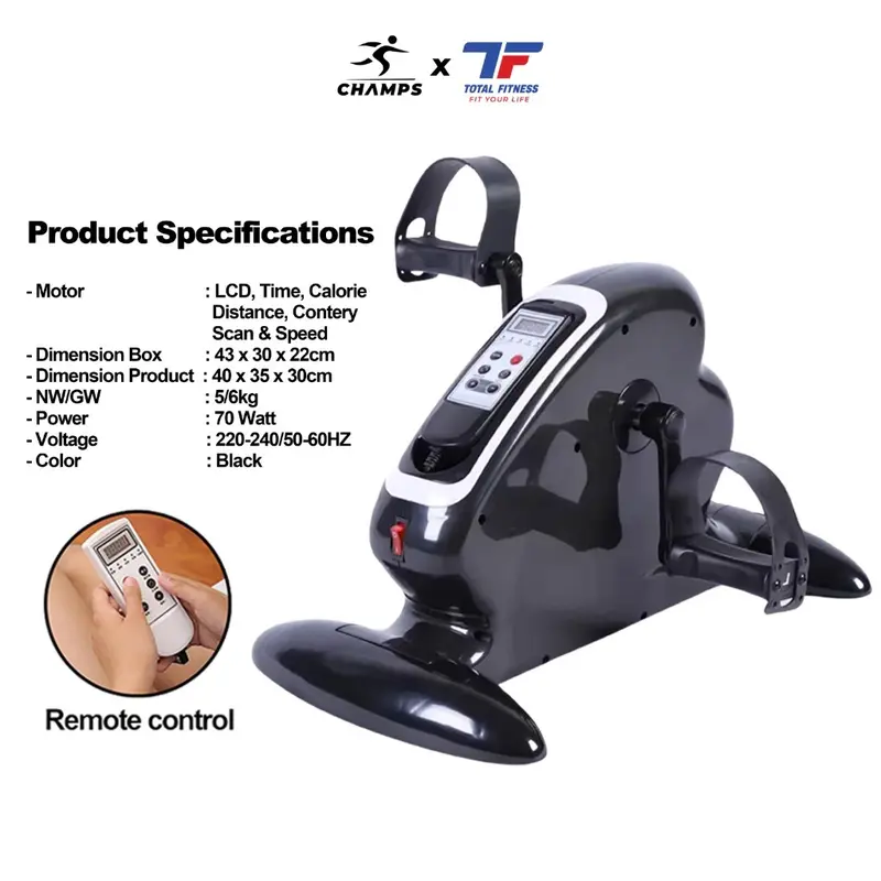Mini Elektrik Bike - Sepeda Statis Terapi untuk Pemulihan Stroke & Otot Kaki Listrik Alat 1