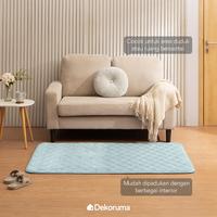 Gambar Dekoruma KIMAKA Karpet Rectangle / Karpet Duduk / Karpet Ruang Tamu 100x150 cm - Biru dari Dekoruma Official Store Kab. Bekasi 2 Tokopedia