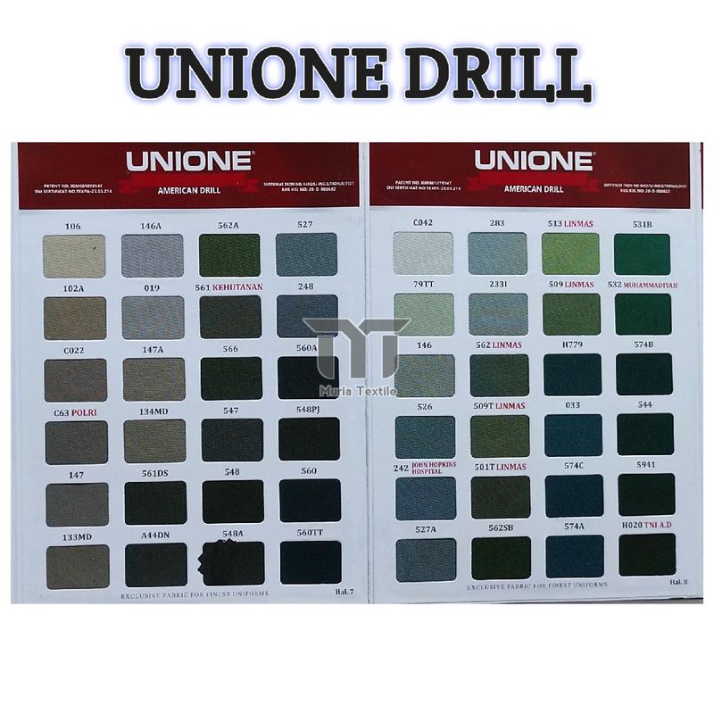 Unione drill bahan seragam celana, kemeja 5