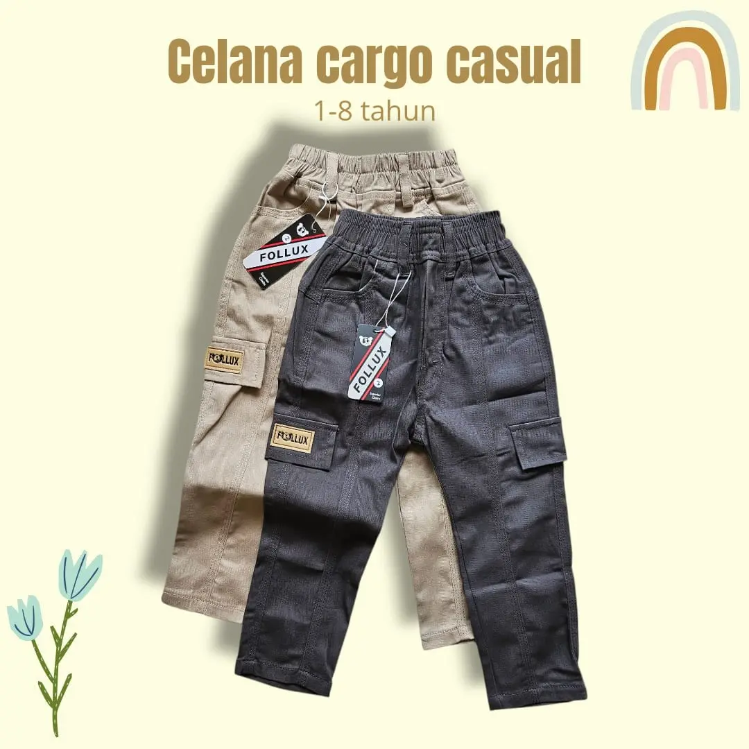 KATOKKU - Celana Chinos panjang Casual List Anak Cowok 1-8 Tahun