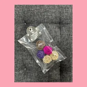 Parrot Toys Mainan Bola Rotan Burung Conure Falk Monk Betet Parkit