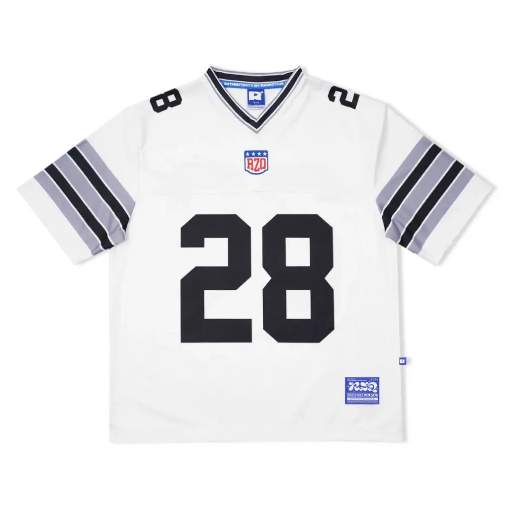RZQ / 28 / Number Series / Streetwear / Jersey / Oversize / Boxy Fit / Retro / Vintage / NFL / Music