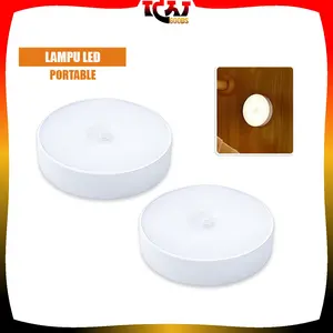 [COD] IG C1295 Lampu Samping Tempat Tidur LED Isi Ulang USB Lampu Hemat Energi Portabel / Lampu Tidur LED Magnet Terpasang di Dinding Induction Night Light