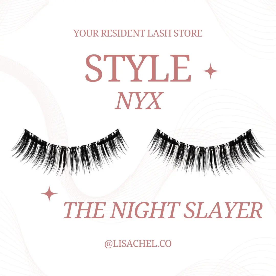 LISACHEL.CO Magnetic Clip-on Eyelashes - Nyx, High quality Reusable Natural Set with Applicator