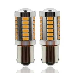 Lampu LED Sein Mundur Mobil Bayonet 1156 1157 33 Mata SMD