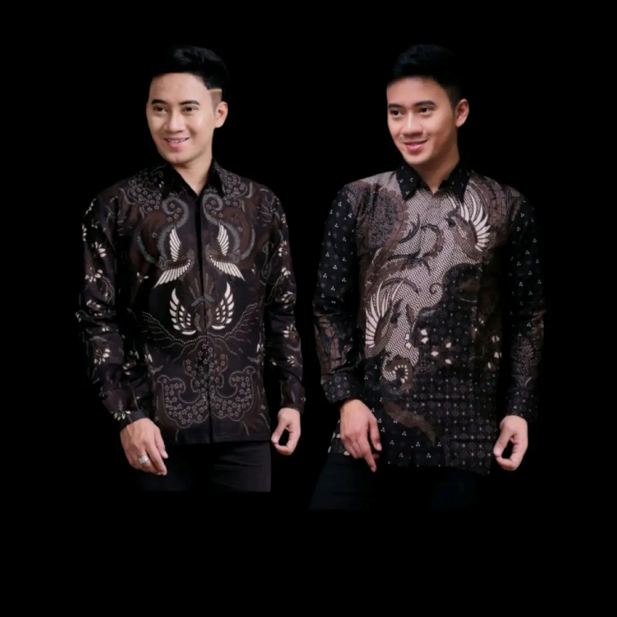 baju kemeja batik pria lengan panjang batik motif modern terbaru viral baju batik seragam