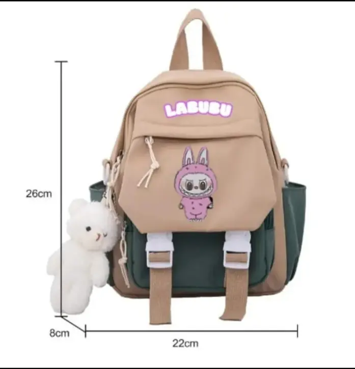 Ransel kartun labubu/ransel anak boneka labubu/Tas ransel mini labubu/ransel lucu labubu Aksesoris Motif 7