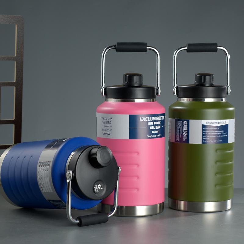 Bình giữ nhiệt dung tích lớn YD 2000ml/1500ml miệng rộng, nắp kèm ống hút tiện lợi, Bình giữ nhiệt Khắc Tên theo yêu cầu , inox 304