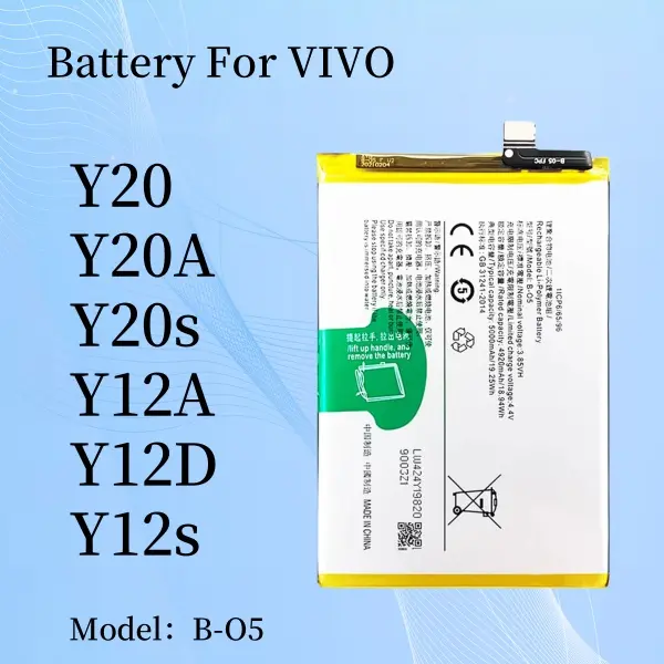 Battery BLP727 compatible with Oppo A11, A11X, A5 (2020), A9 (2020), (Li-Polymer, 3.87 V, 5000 mAh, Original (PRC), BLP729/BLP781/BLP793