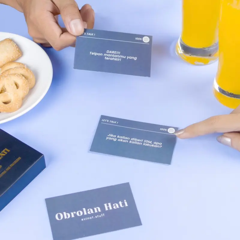 Paket Bundling EDISI TEMAN Kartu Obrolan Hati & Obrolan Ular Tangga Game Permainan - Card Games 5