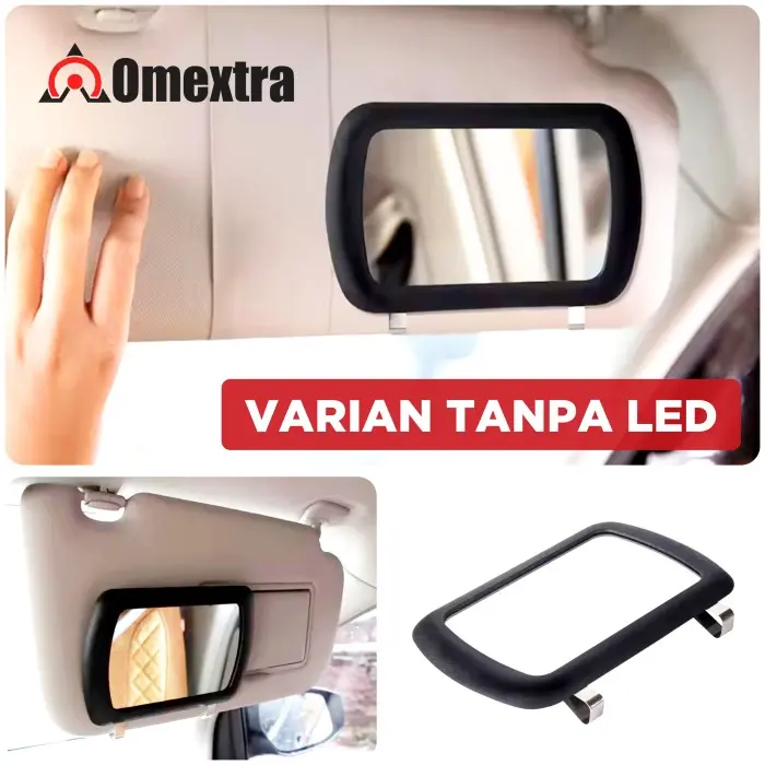 Cermin Sunvisor Cermin Make Up Omextra Dynamic Led Cermin Lampu Mobil 6