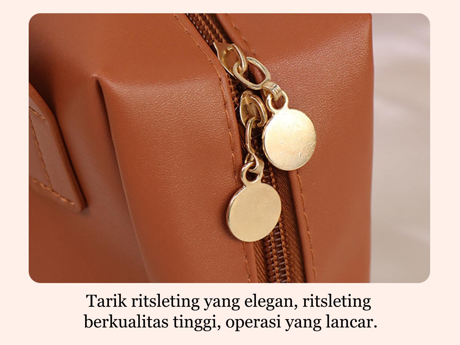 TANTOMI Tas Kosmetik Portable Shell Kapasitas Besar dan Tinggi Tas Kosmetik Kotak dengan Desain Elegan dan Fungsional makeup
