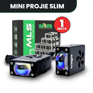 ILAZER MLS1 - Mini Laser Slim Lampu Tembak Slim Gepeng 1 mata 35watt 2 Warna, Demon RGB, Waterproof, Kipas