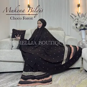 MUKENA RAYON PREMIUM JUMBO BILQIS CHOCO FOREST || BY CAMELLIA BOUTIQUE 99