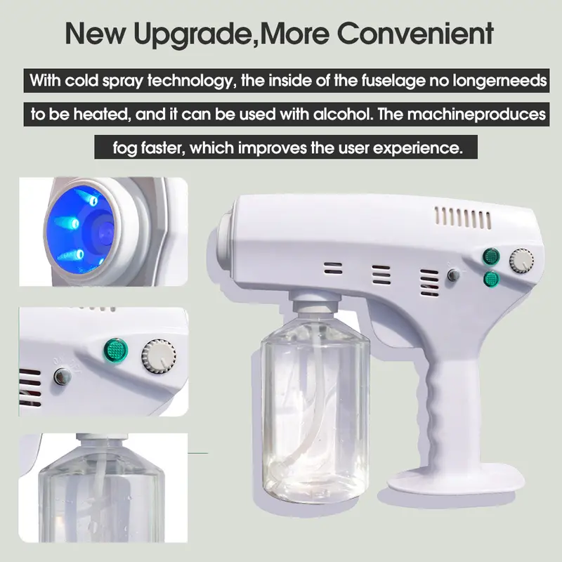 AS39 - 600ml Nano Steam Spray Wireless Household Disinfection Rechargeable Sprayer Fogger Machine 1