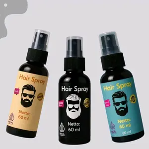 BELI 1 DAPAT 2 Minyak Rambut Pria Hair Spray 60 ml - Klimis & Wangi Seharian - kering, Sisir, Perawatan Pomade Laki