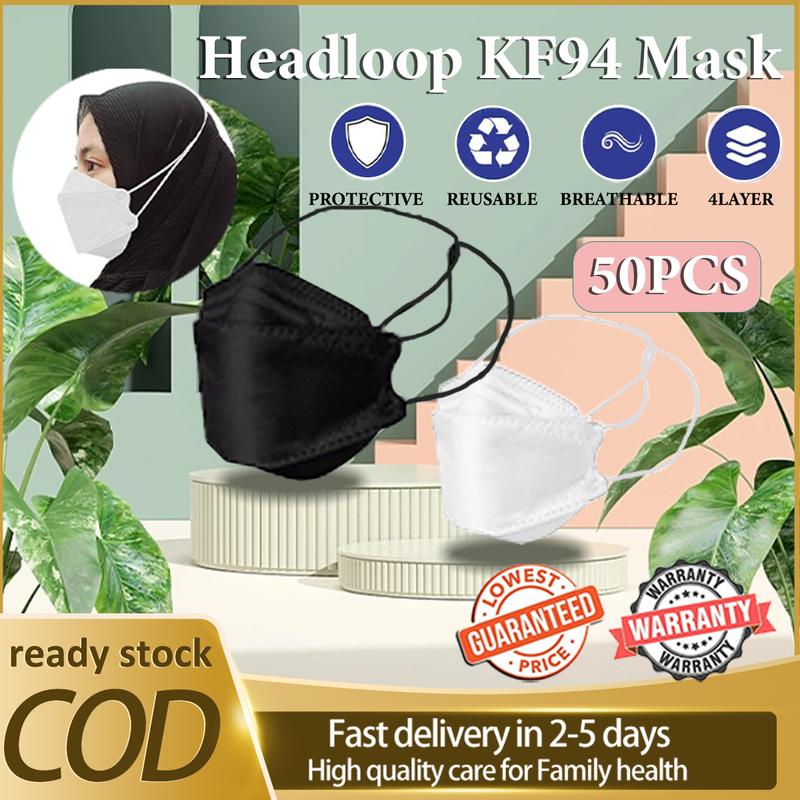 【KF94】10pcs/Pack Adult Headloop Mask 4ply Fish Type Face Mas - TikTok ...