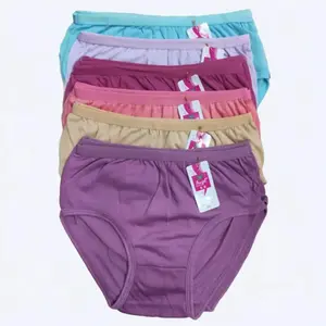 Celana Dalam Wanita Angel 3324 Polos Katun 12 PCS - Warna Cerah - Ukuran M-L-XL-3L (BB 25-65KG) - Lingerie