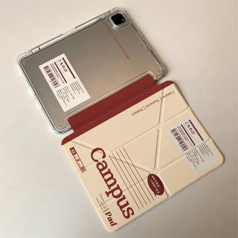 CASE IPAD HỌA SỔ NHẬT KÝ PHONG CÁCH INS TRONG SUỐT ACRYLIC CÓ NGĂN BÚT CHO TẤT…