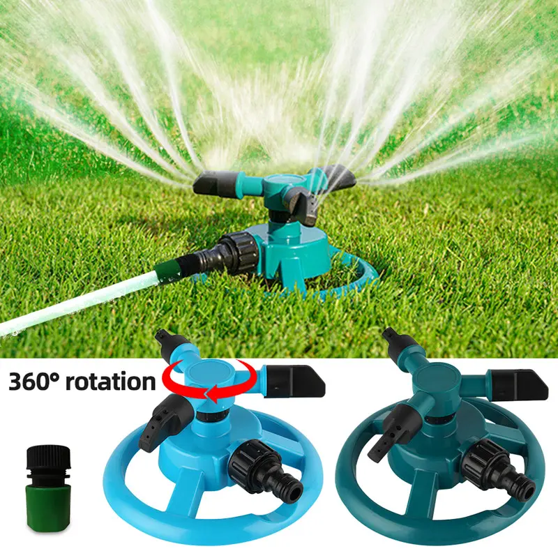 Penyiram Tanaman Otomatis Putar 360 Derajat 3 Sprinkler Spray / Penyiram Tanaman Air Berputar 360 Taman Otomatis Pertanian Alat Penyiram Siram Rumput Tanaman Kebun Kincir Air Putar Petani Murah Plastik Pertanian Penyiram Tanaman Taman Kebun