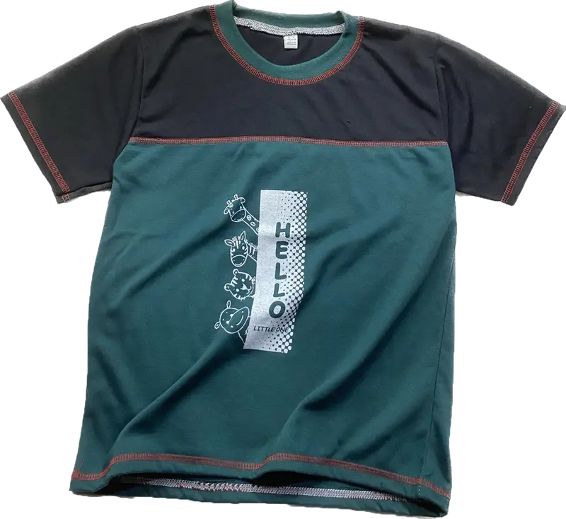 Paket 5 Pcs Kaos Baju Harian Anak Murah Laki Laki Perempuan Cowok Cewek Katun Kombinasi Umur 1 - 12 Tahun 4