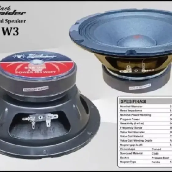 Speaker 8 inch Blackspider 838 W3 Original 3