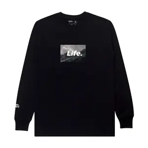 MORSKY T-shirt Logsleeve / Kaos Lengan Panjang LIFE 24s I Hitam