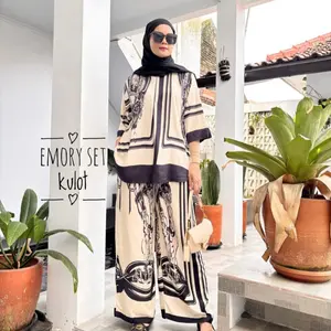 Emory Set Kulot Rayon setelan baju dewasa