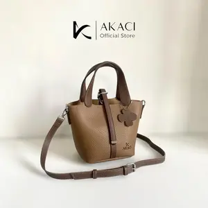 Hand bag wanita DINY Akaci 10-8391 Bahan papirut 1 ruang tas selempang lucu kekinian Terbaru free pouch tas cewek lucu