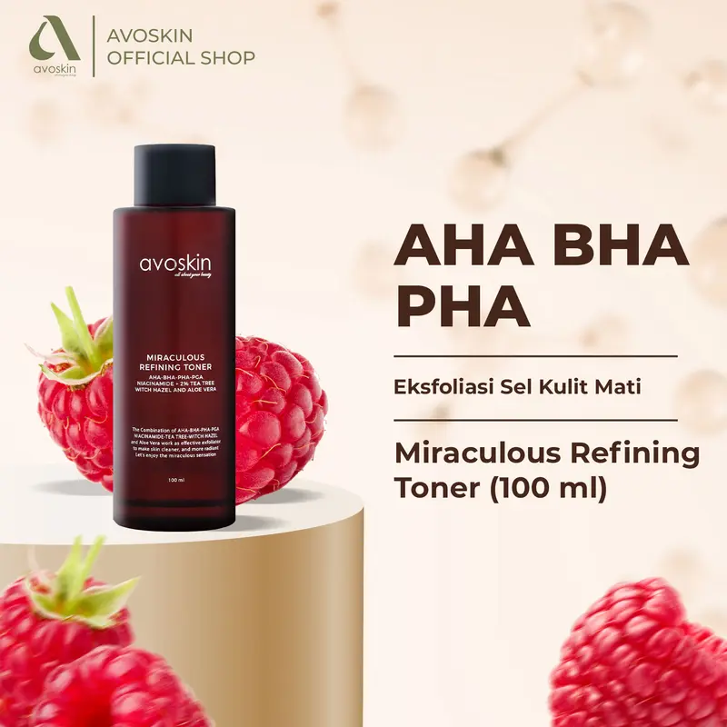 [Buy 1 Get 3] Toner Avoskin Miraculous Refining 100ml-AHA BHA PHA-Eksfoliasi Kulit (NFS Product by Claim) 7