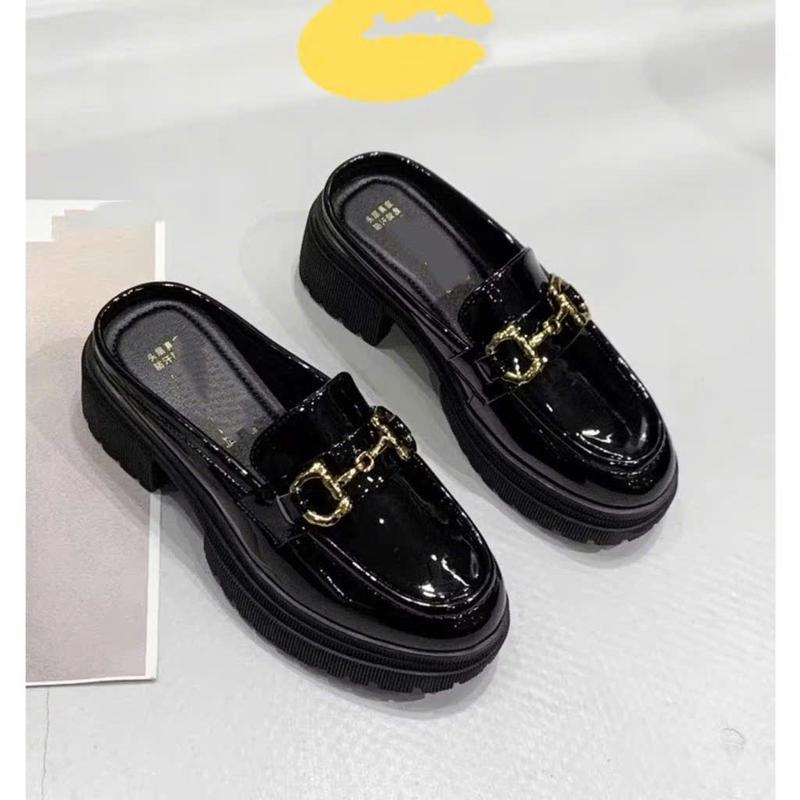 Fom chuẩn giày đốc sục đốc nữ khoá ngang gắn đá sang chảnh