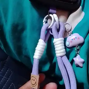 BISA COD Gantungan HP Tangan Motif Bintang Awan / Tali Liontin Bintang Awan Putih [BC]