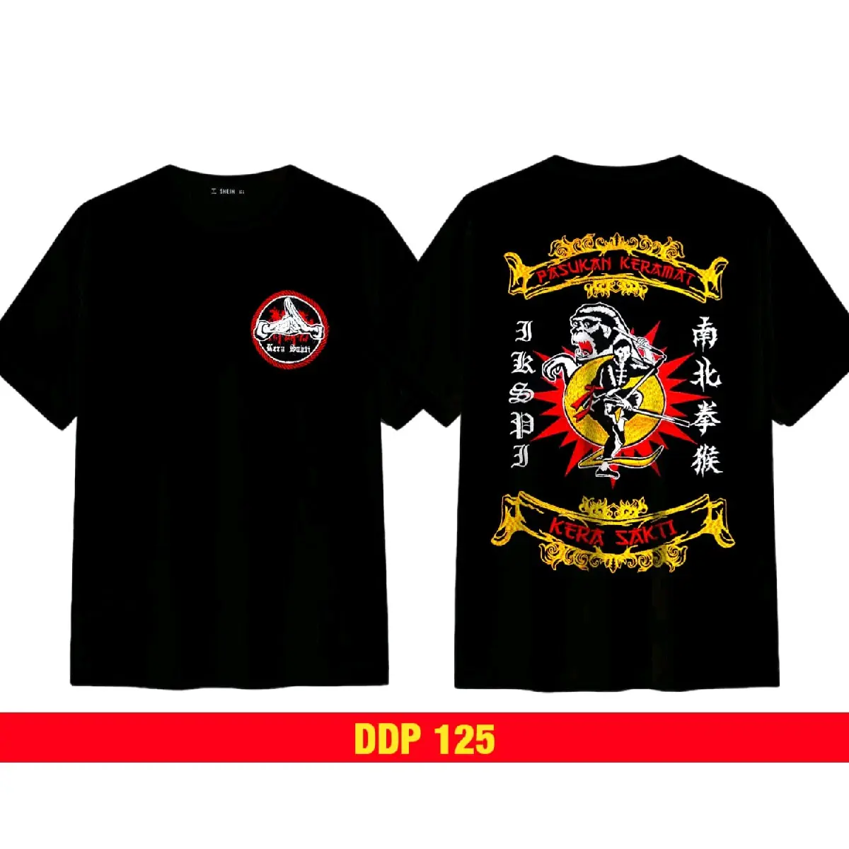 kaos bordir iks pi baju bordir ikspi ddp 125 Distro
