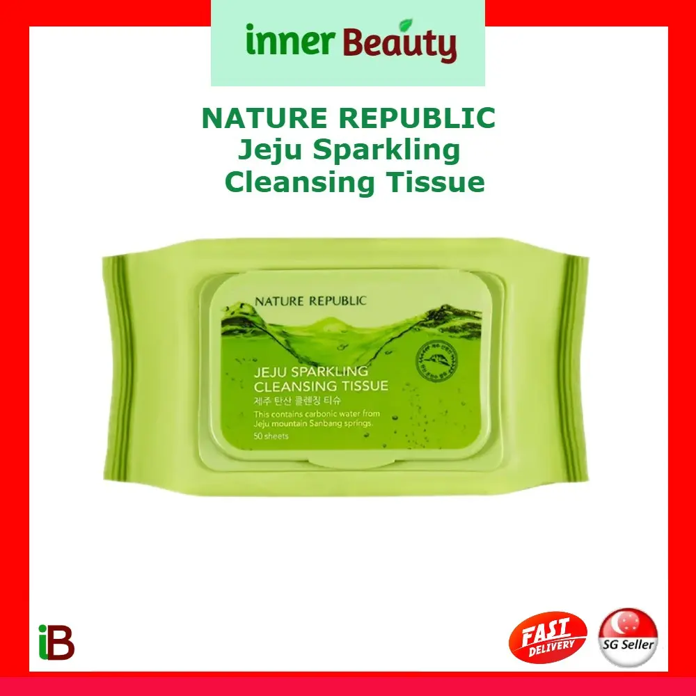 Nature Republic Jeju Sparkling Cleansing Tissue [50ea/15ea] Makeup Makeup Remover Cleanser