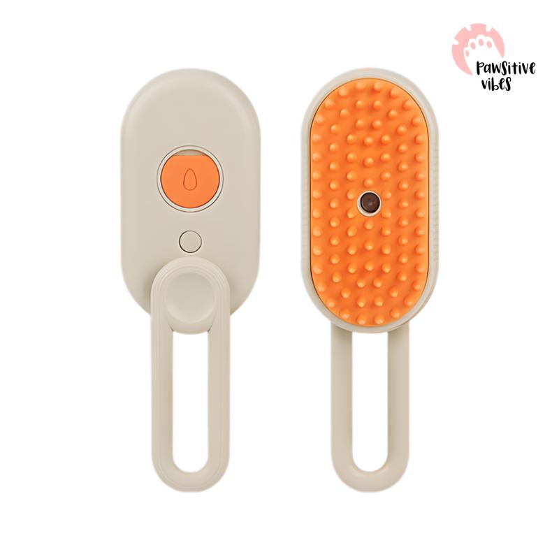 Sisir Uap Kucing 3 in 1 - Pet Grooming Brush Spray - Steams Brush Kucing - Sisir Sikat Uap Untuk Bulu Rontok Kucing Anjing 1