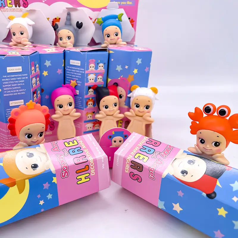 Ukuran kecil 2 inci Sonny Angel Hippers Decorative Mini Figure - Blind Box Harvest Series Fruit and Vegetable & Animal Tempekan Hand Phone - Mobil, Toy 0