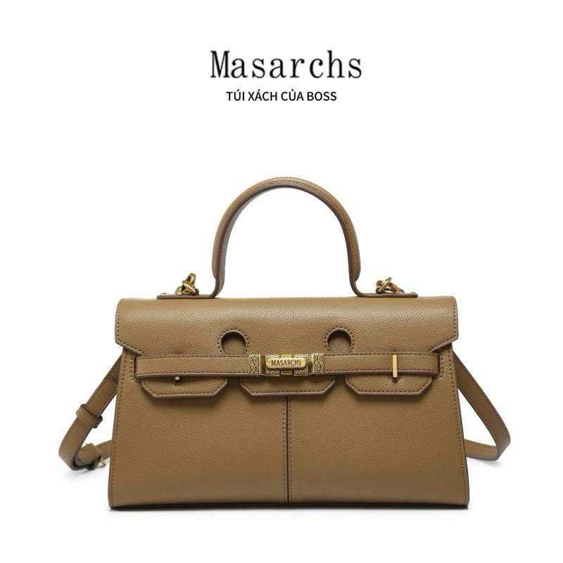 [AFF] Túi xách da thật MASARCHS thiết kế phong cách Pháp cổ điển sang trọng, thanh lịch tôn khí chất quyền lực của phụ nữ thành thị, hiện đại. Phù hợp phong cách công sở phối Vest Blazer, áo sơ mi, quần âu. Đeo vai, đeo chéo. FULL BOX HÃNG Bag Nữ - MS5023
