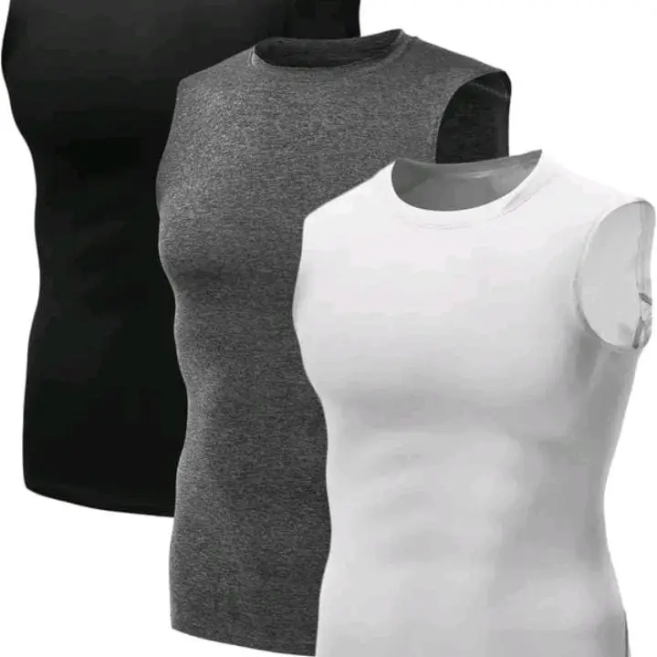 PAKET 3 PCS!!KAOS YUKENSI SLIM-FITTING POLOS HITAM PUTIH SLIMFIIT SETRIP Kaos Katun Pria Singlet Dewasa Santai