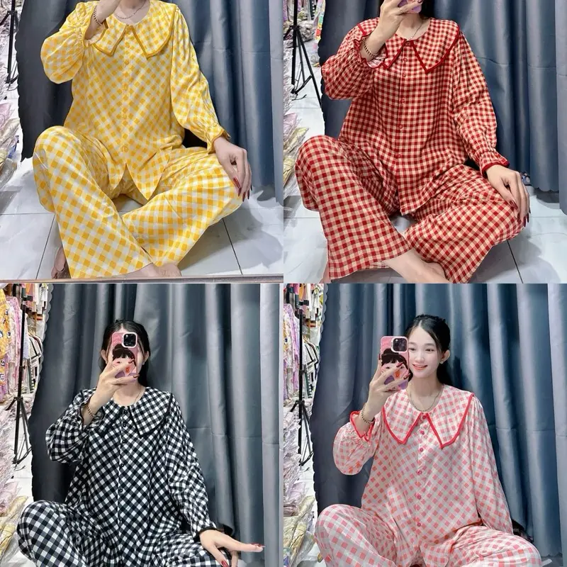 Bộ tone lanh 2 da thiết kế nhà Vy cổ bèo nhọn viển 40-72kg. M.L.XL