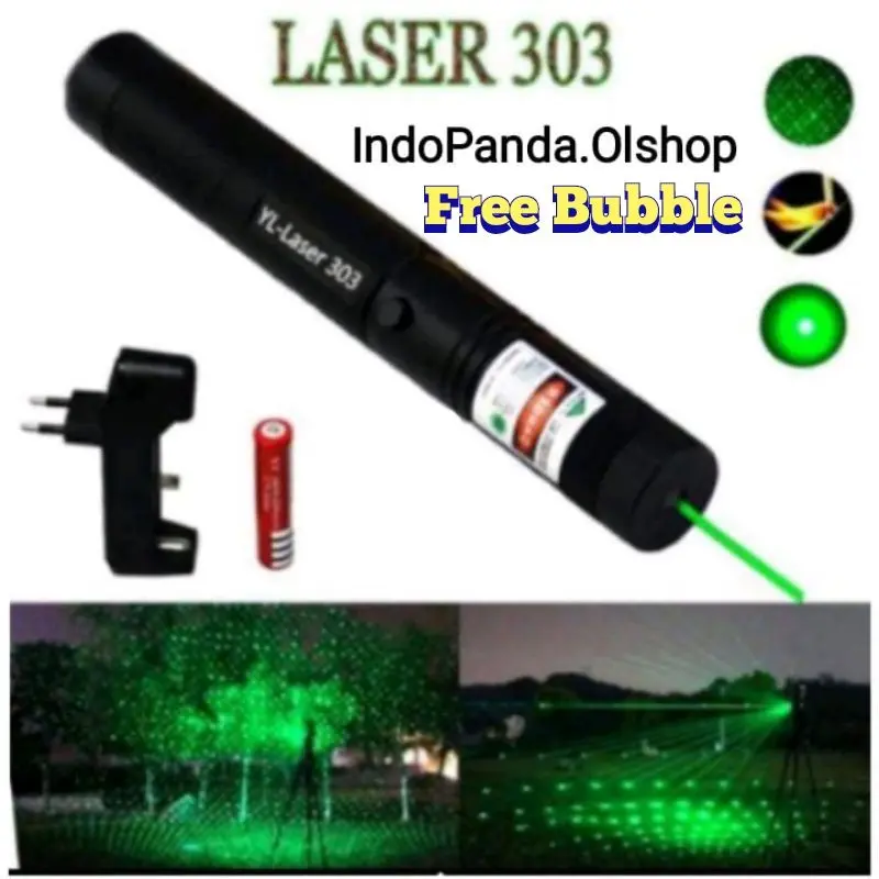 green laser pointer 303/laser hijau variasi/laser kunci pengaman ⭐ IndoPanda.Ol⭐ 0