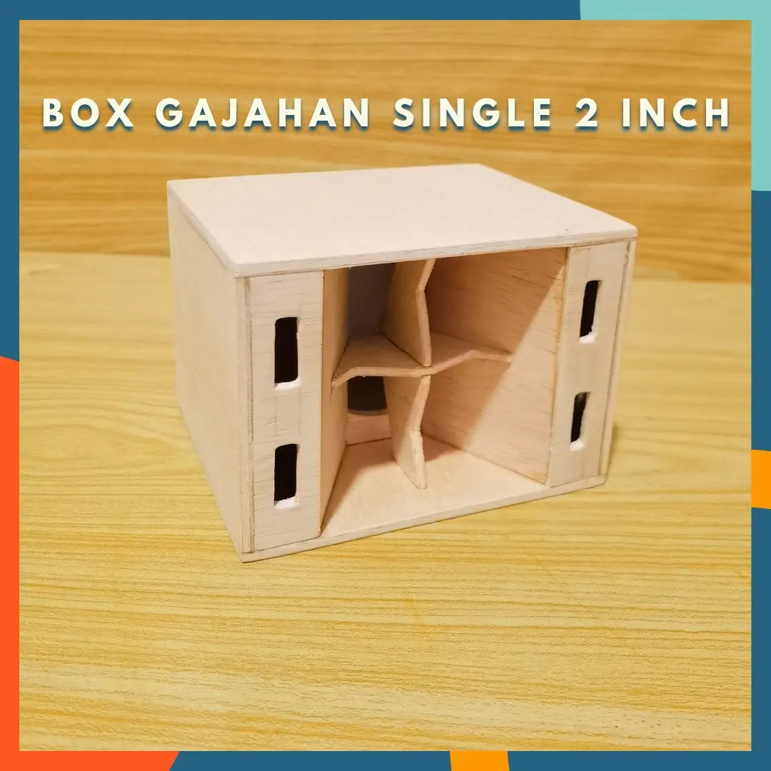 BOX SPEAKER GAJAHAN 2 INCH SINGLE BOK MINIATUR SOUND BREWOG AUDIO MODEL 2