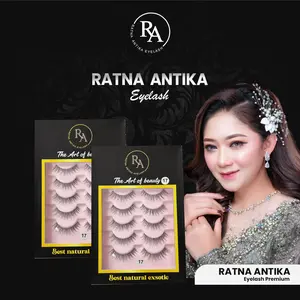 Ratna Antika Eyelash Type RA. 17 - Bulu Mata Palsu Premium Extension untuk Tampilan Mata Menarik Cocok untuk Sehari-hari atau Acara Khusus