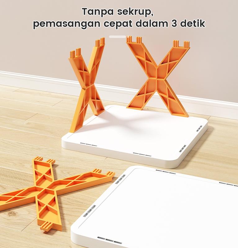 Kitchenz Rak sepatu X tempat rak sepatu susun rak sendal tempat sendal rak serbaguna plastic 6