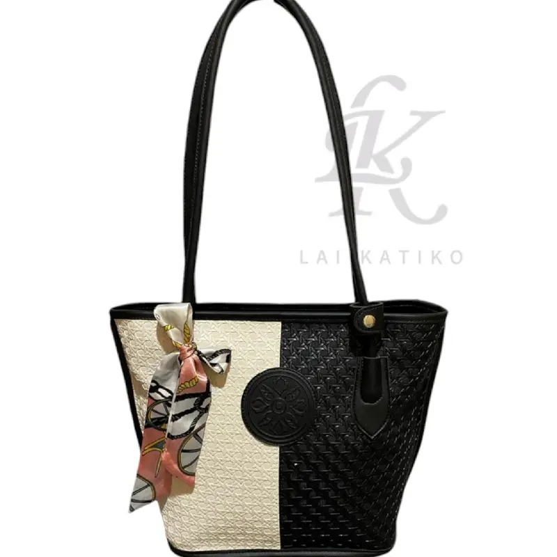 [Beli lokal] Lk. Simponi totebag Wanita casual Durable Chic tas tote bag whits bagkerja tote  bag serbaguna sage 4