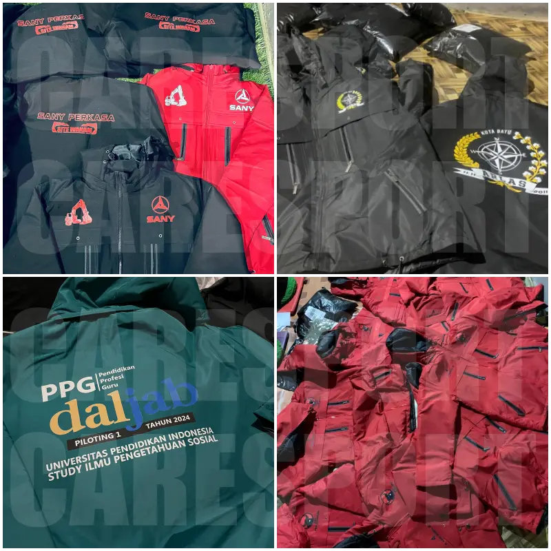Jaket Ojol Berkualitas untuk Pria dan Wanita GRAB custom nama daerah area bebas bisa request bisa polos - CLIMBER Gunung Panjang Parasut 8