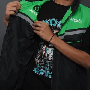 Rompi BB GB x Gjk Terbaru - Rompi bolak balik ojol - Rompi driver ojol - Rompi motor pria anti angin full bordir
